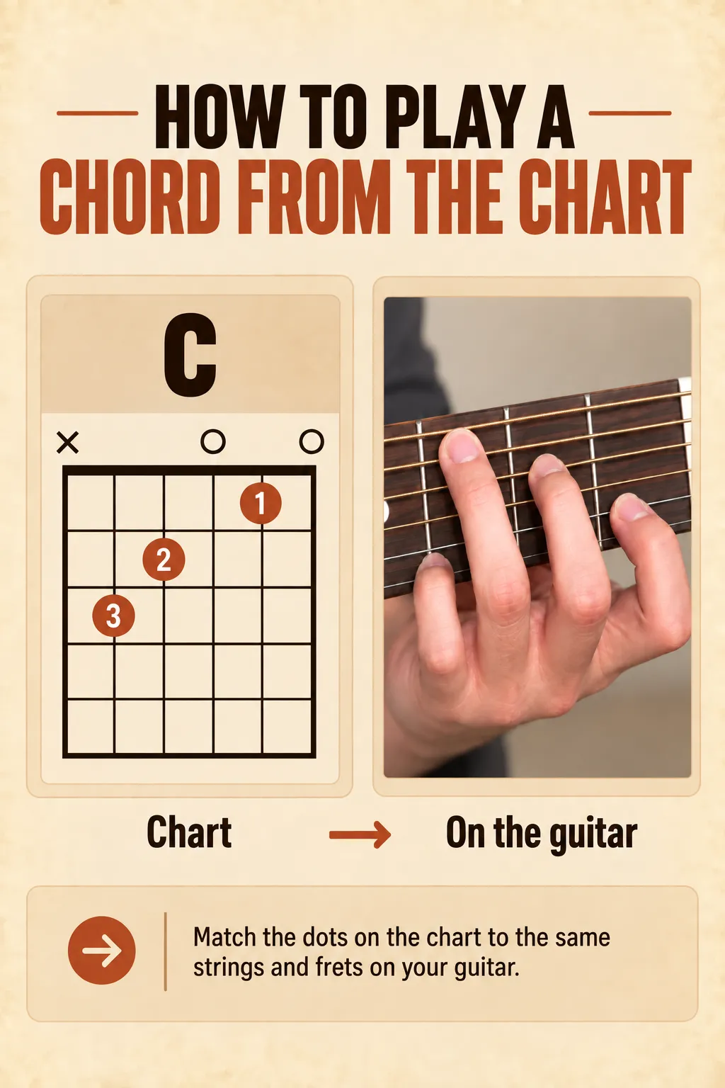 how to play a chord from the chart