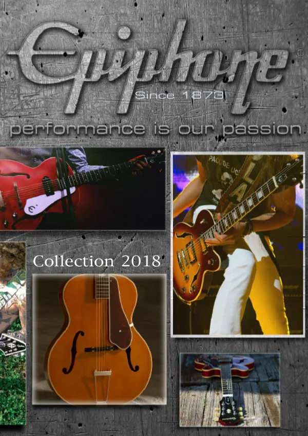Epiphone Catalog 2018