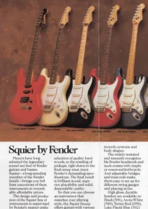 Squier Catalog 1987