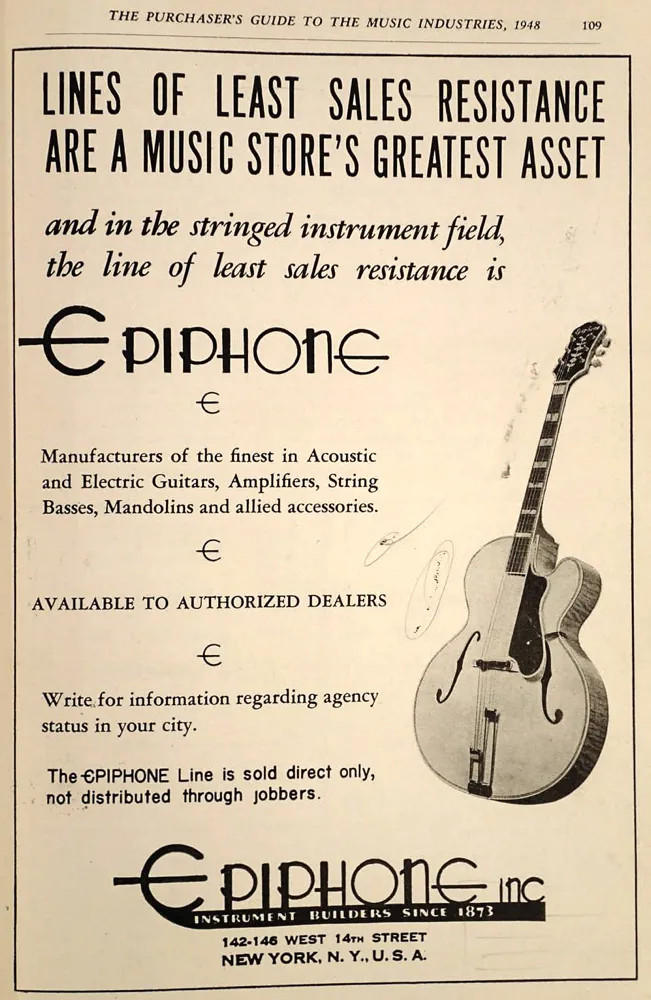 Epiphone Catalog 1948