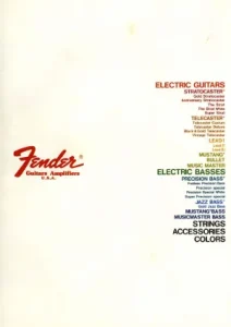 Fender Catalog 1981