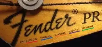 Fender Patent Numbers