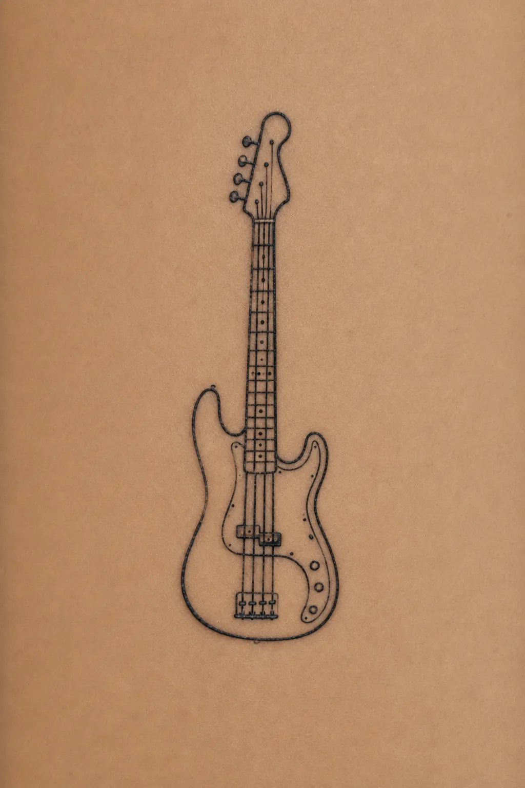 bass guitar tattoo 08