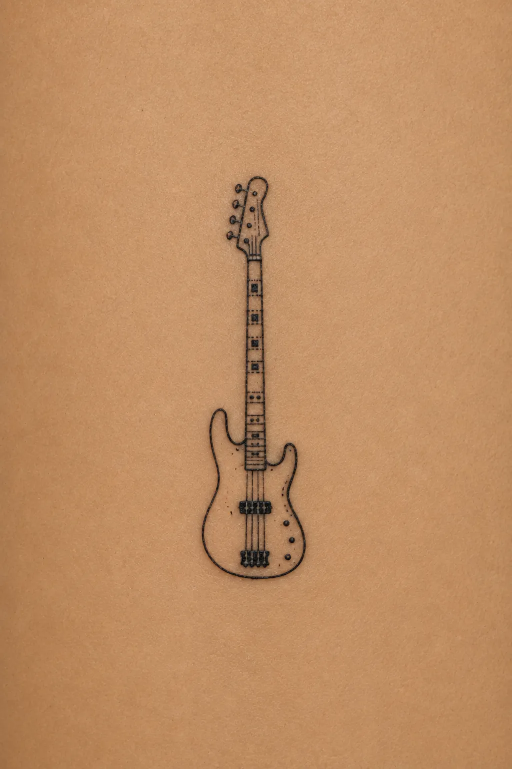 bass guitar tattoo 09