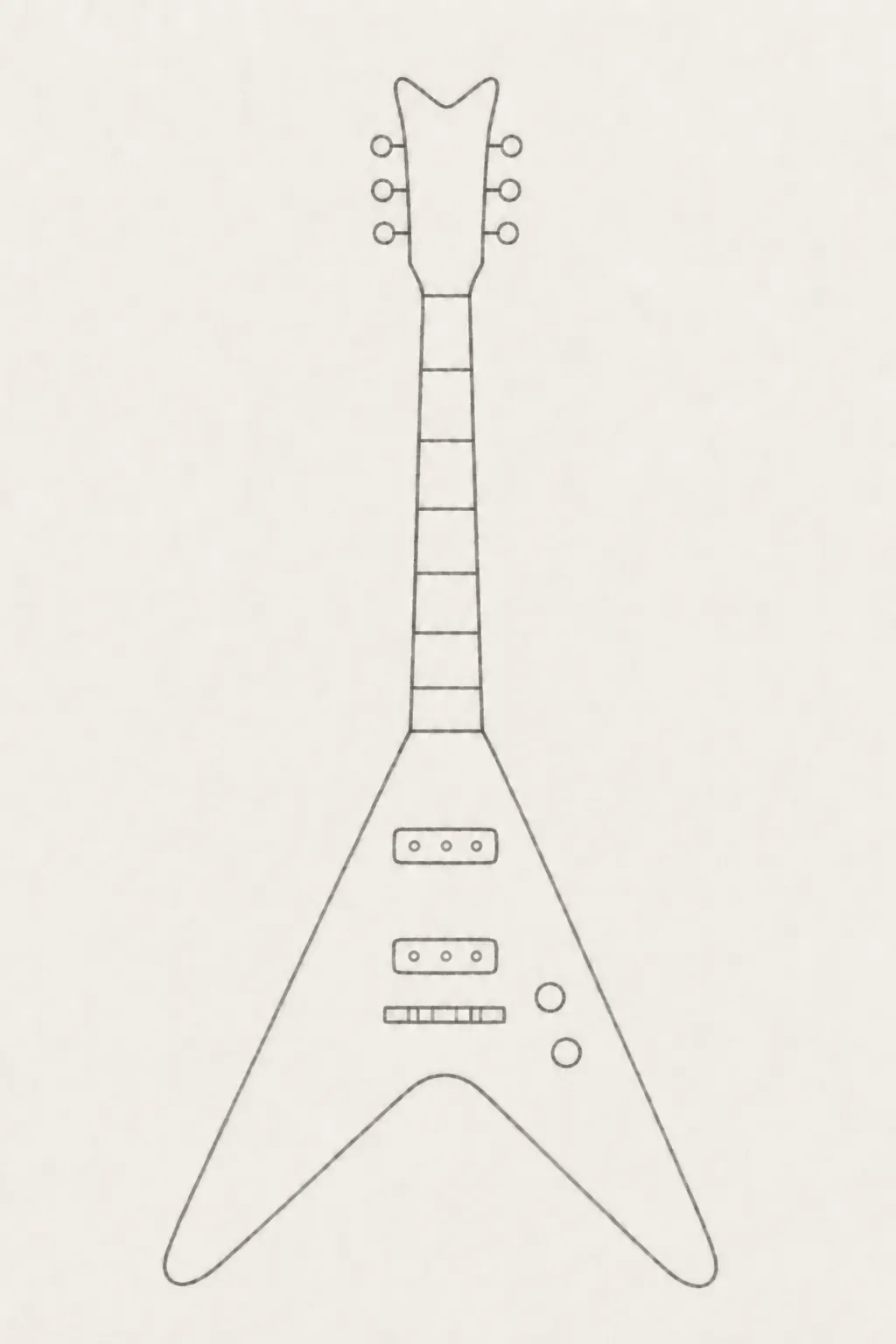 easy electric guitar drawing 1