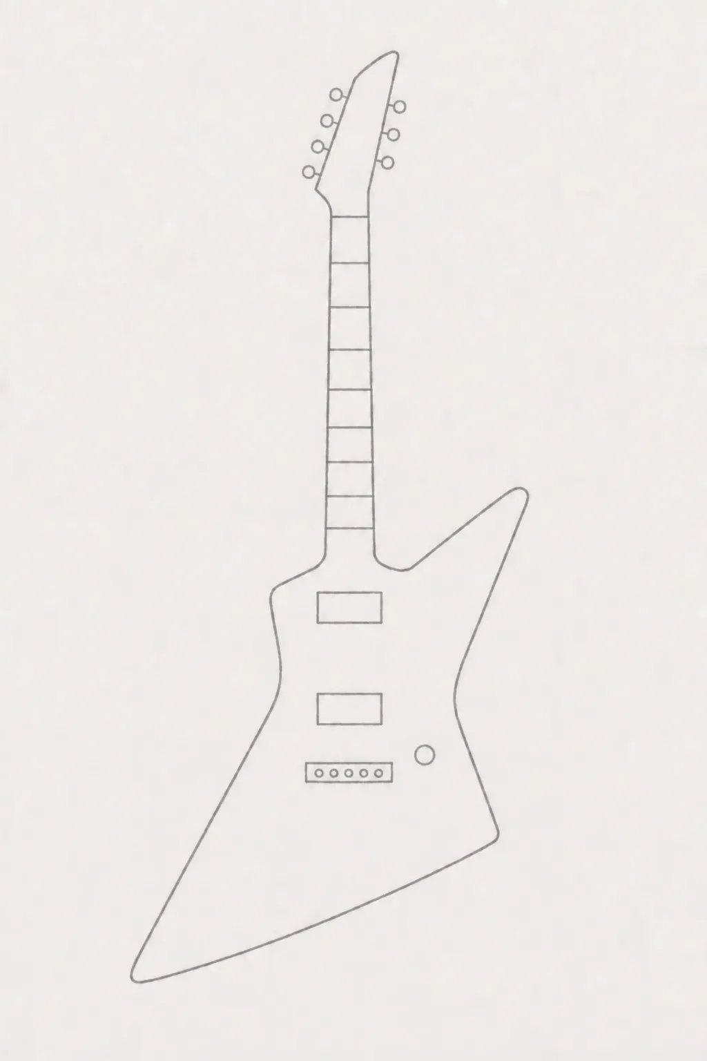 easy electric guitar drawing 3