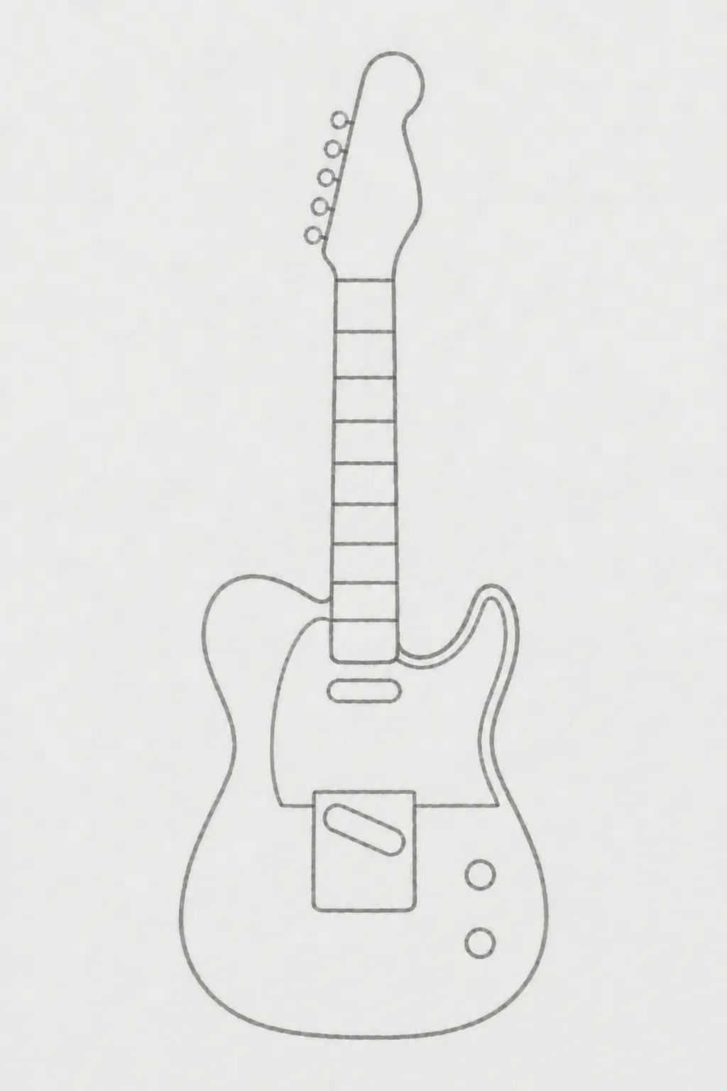 easy electric guitar drawing 9