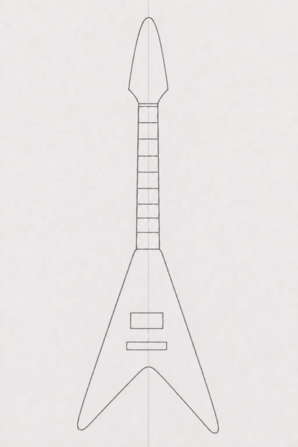 electric guitar drawing 03