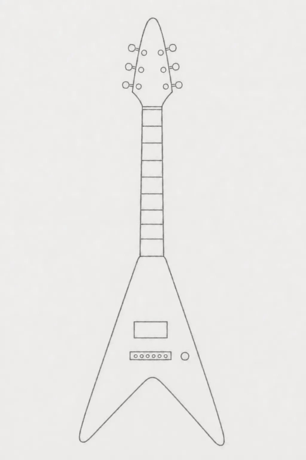 electric guitar drawing 04