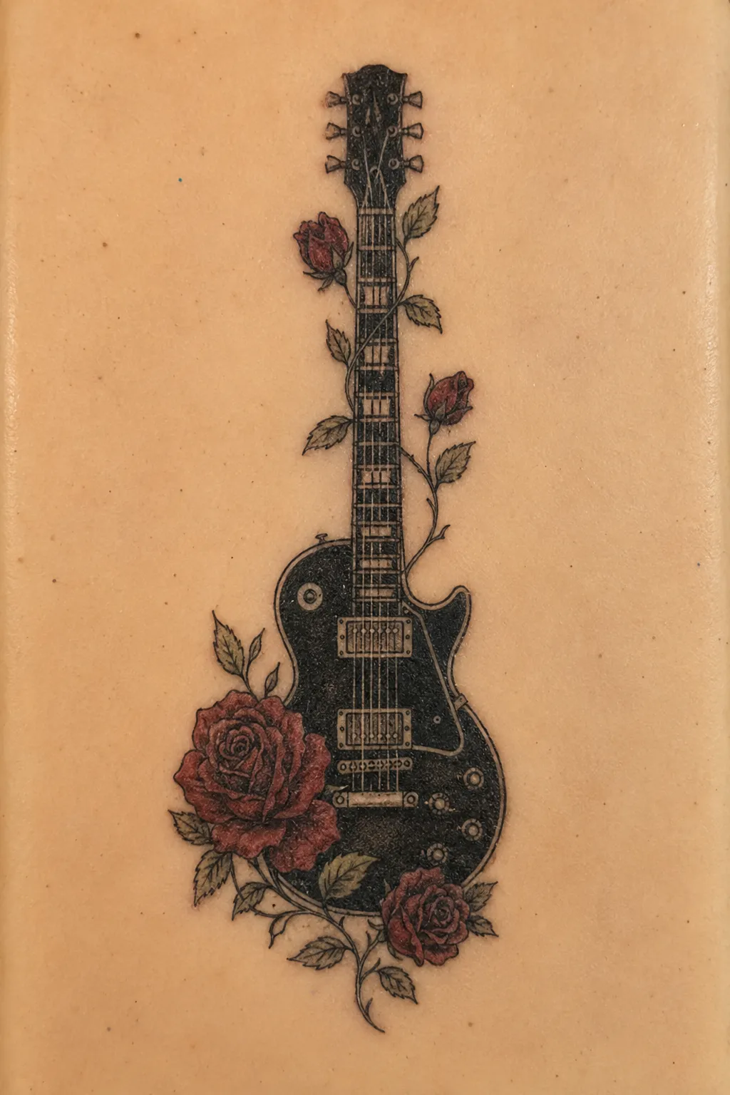 electric guitar tattoo 03