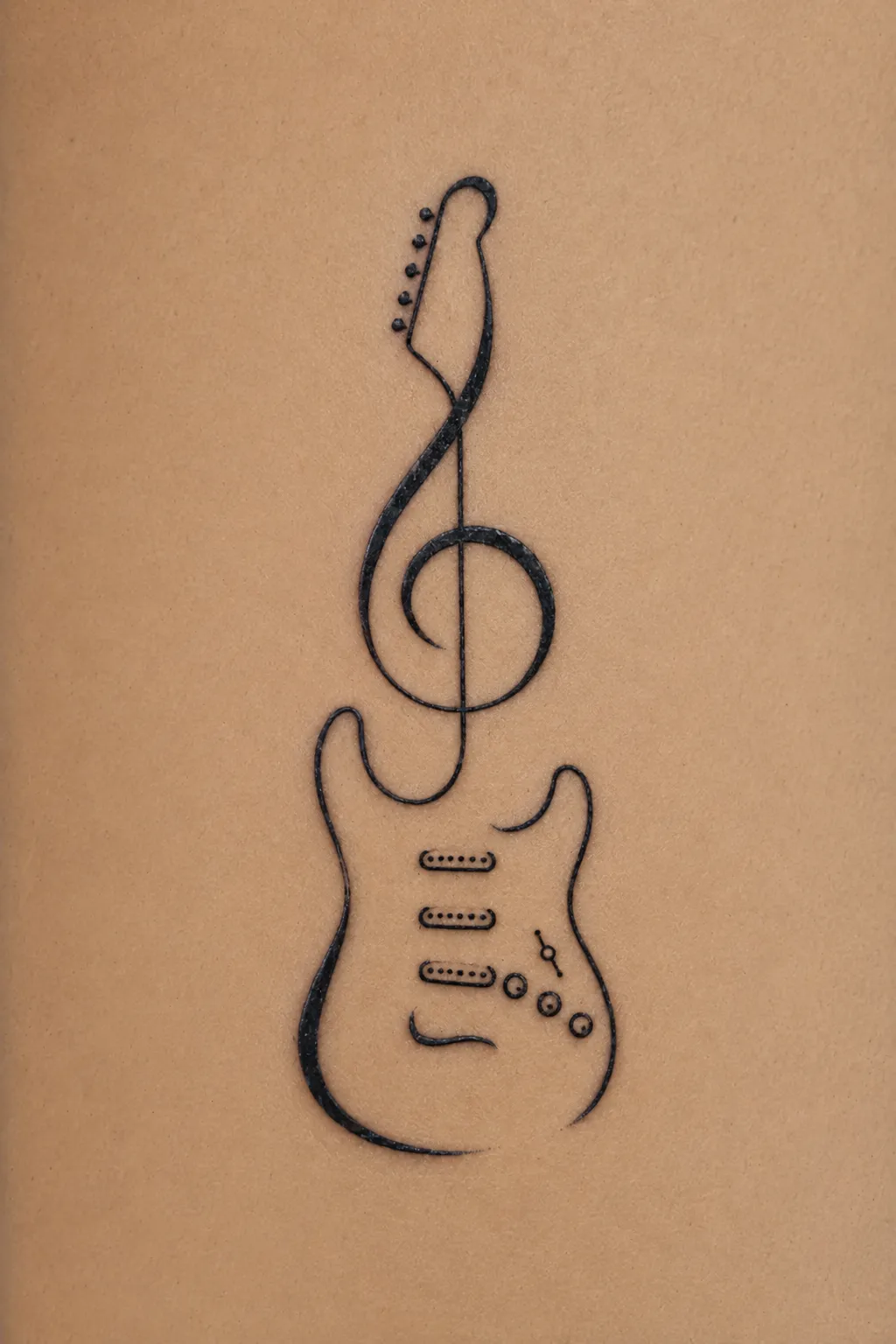 electric guitar tattoo 04