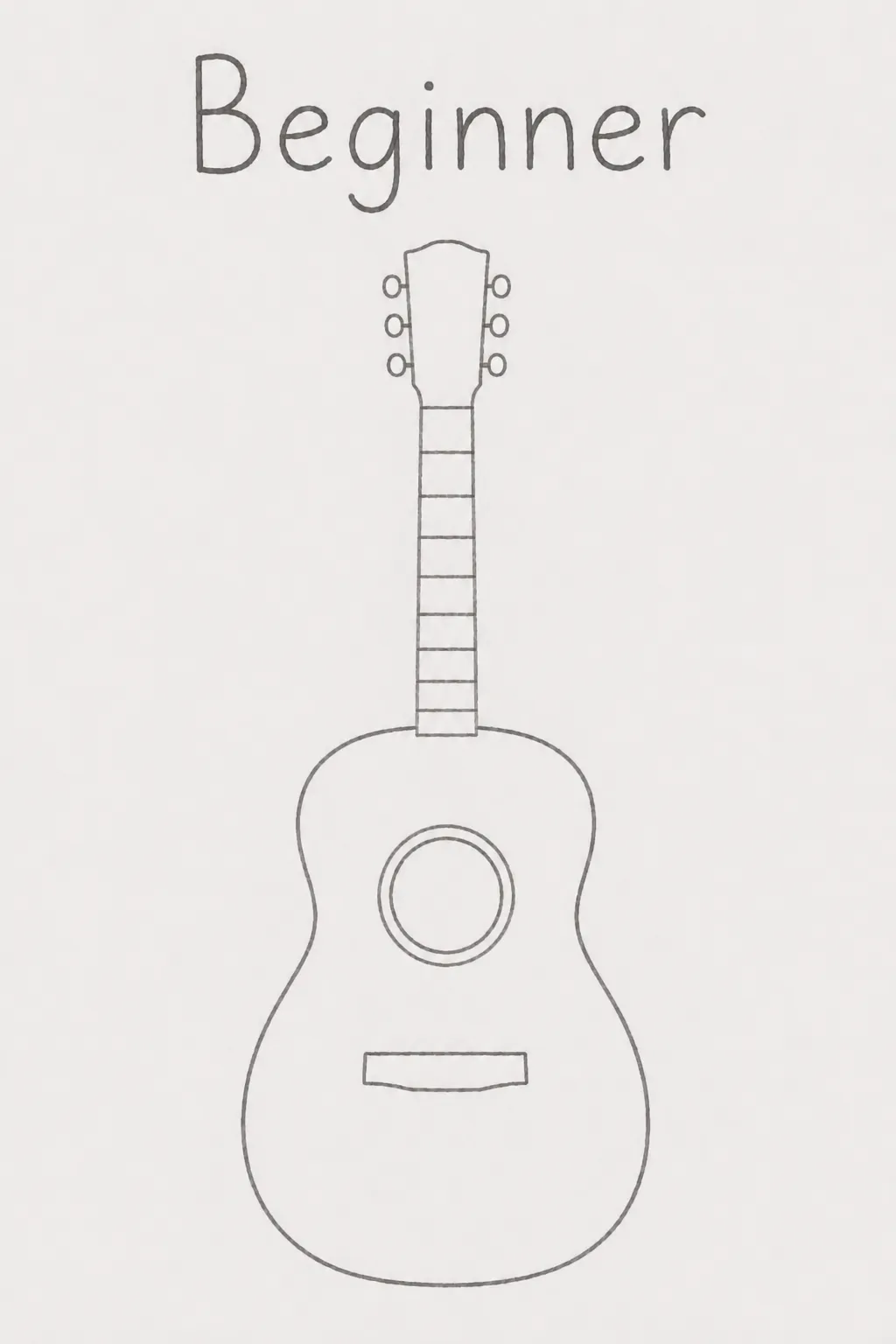 guitar drawing beginner