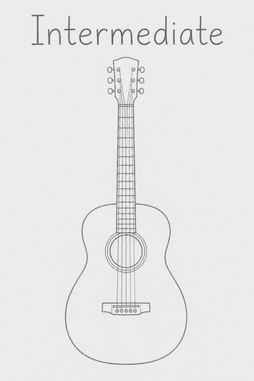 guitar drawing intermediate