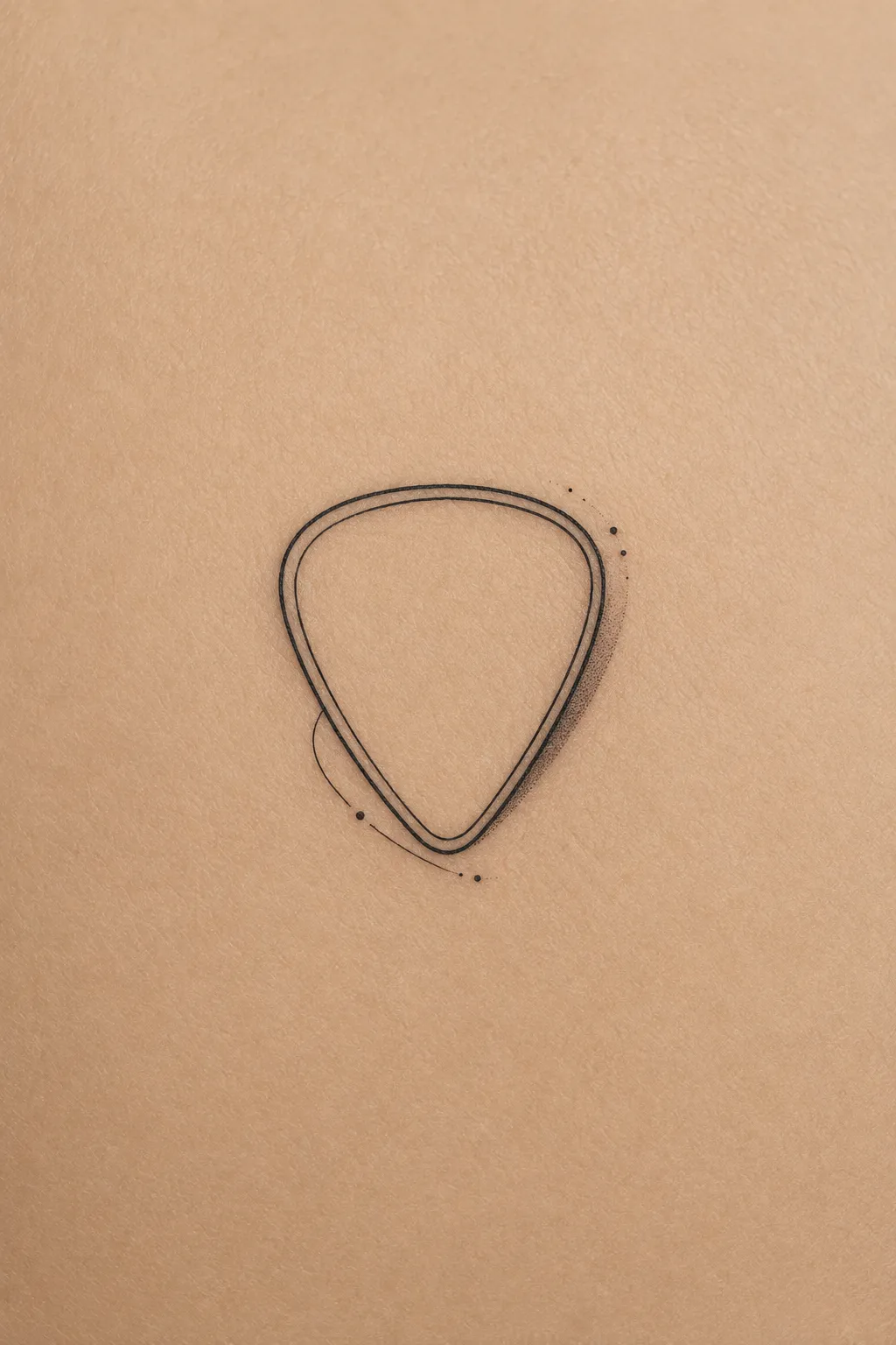 guitar pick tattoo 08