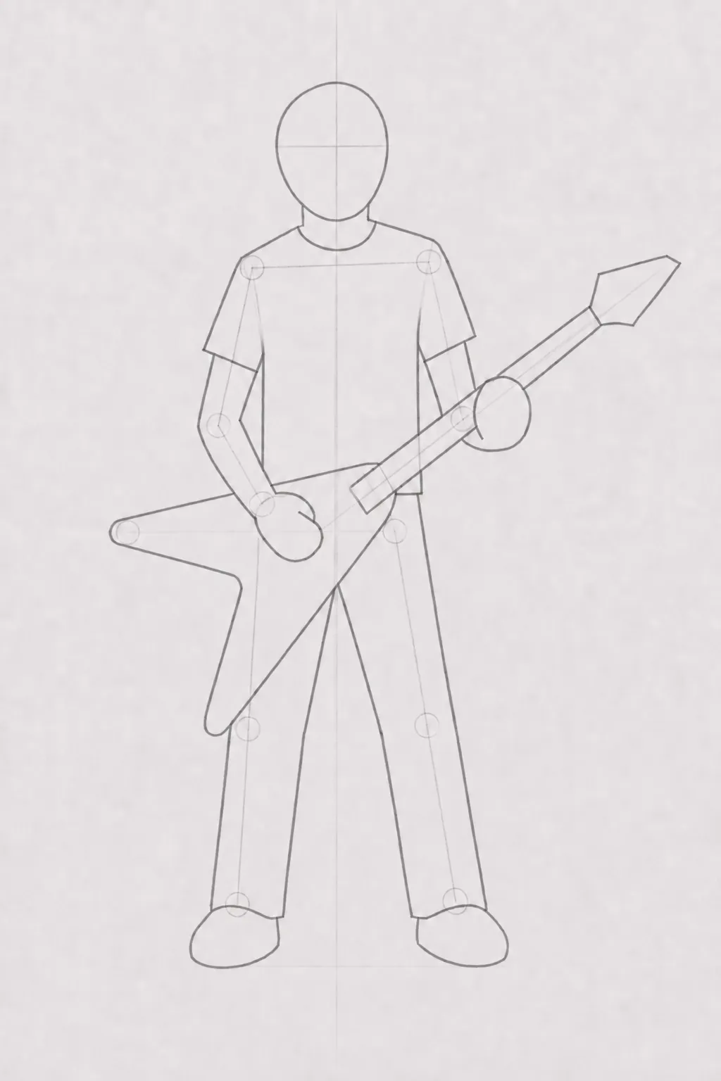 guitarist drawing 3