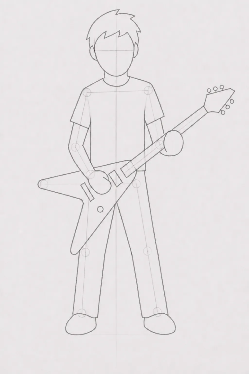 guitarist drawing 4