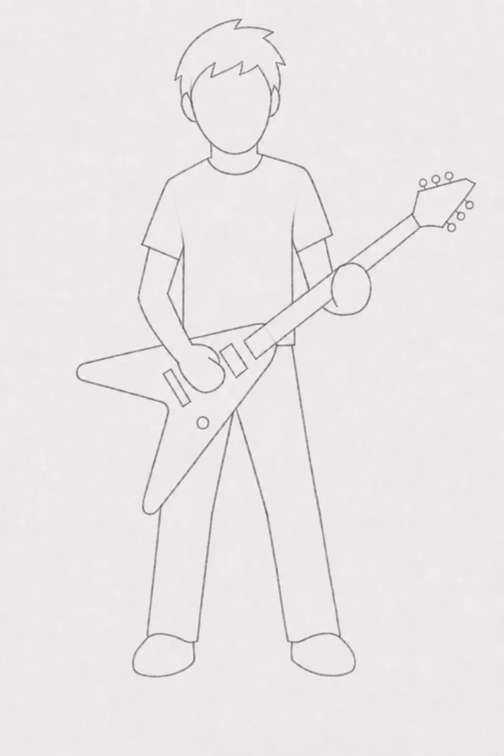 guitarist drawing 5