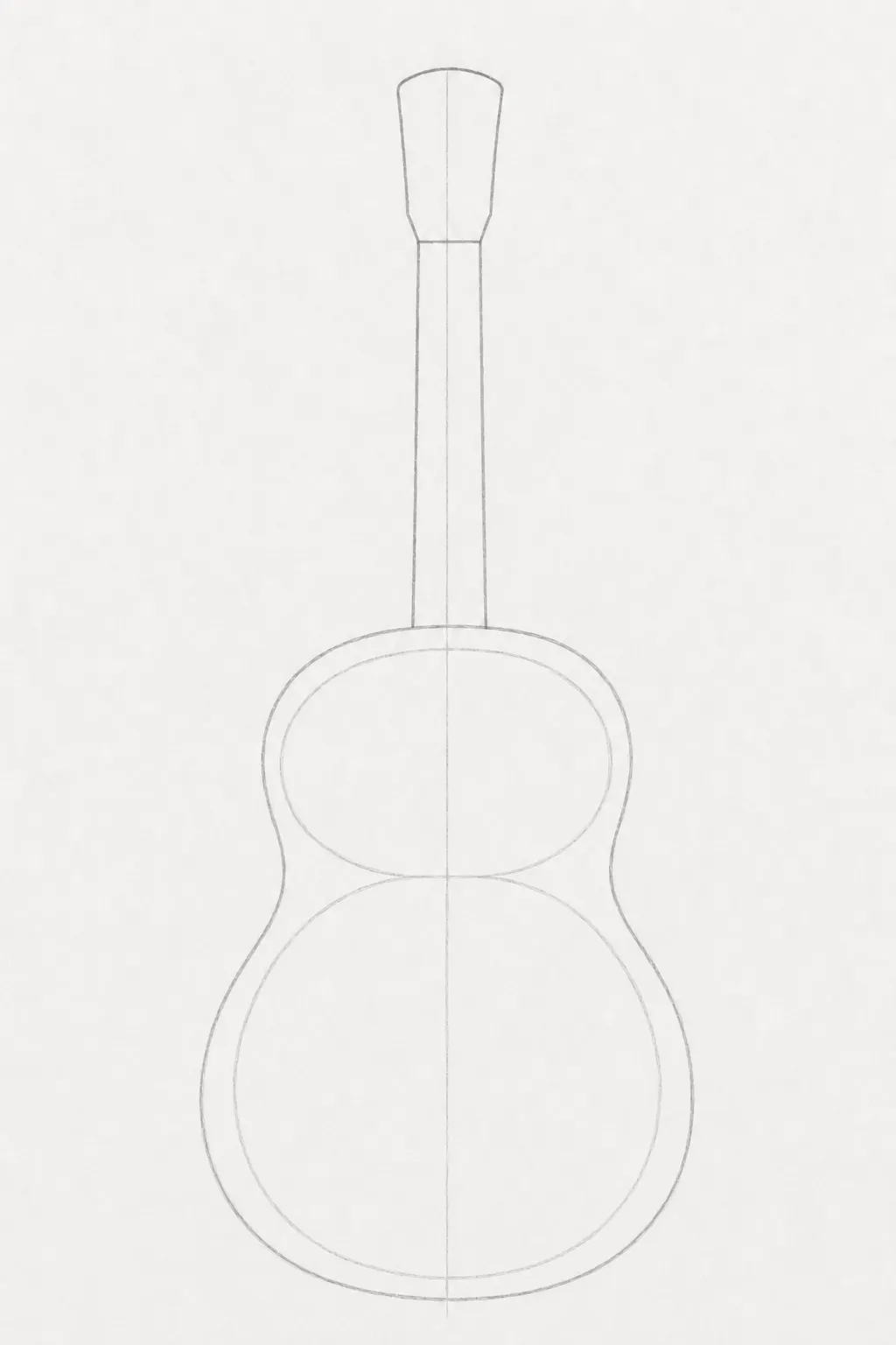 simple guitar drawing 3