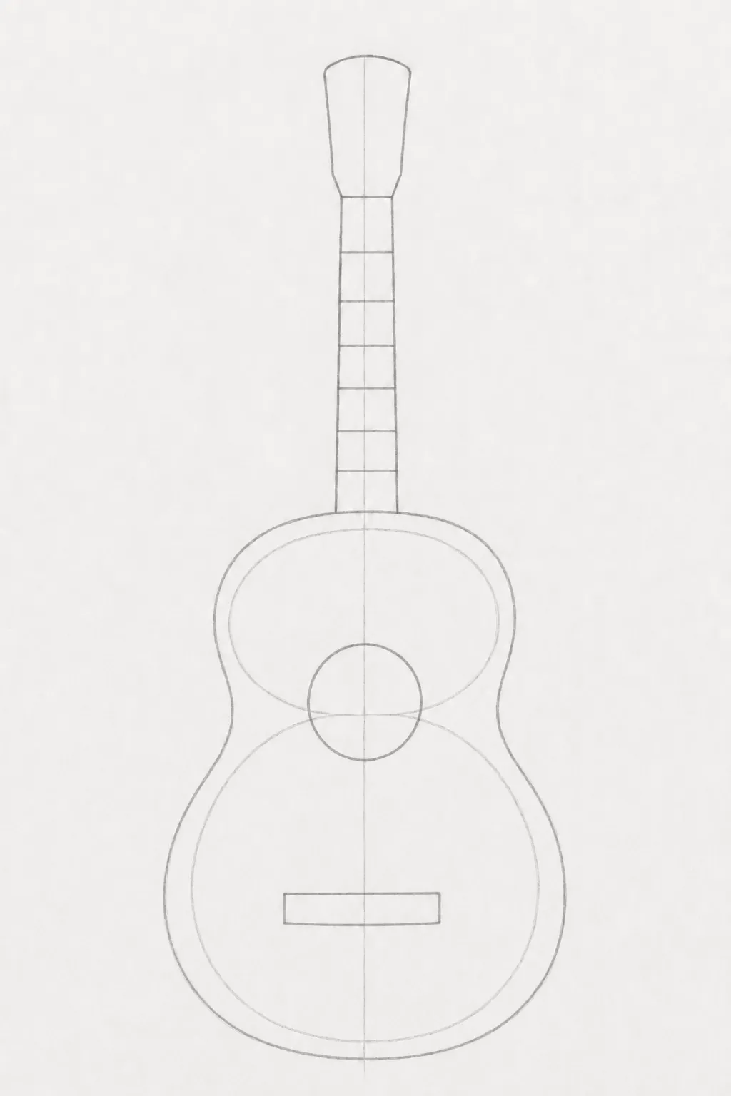 simple guitar drawing 4