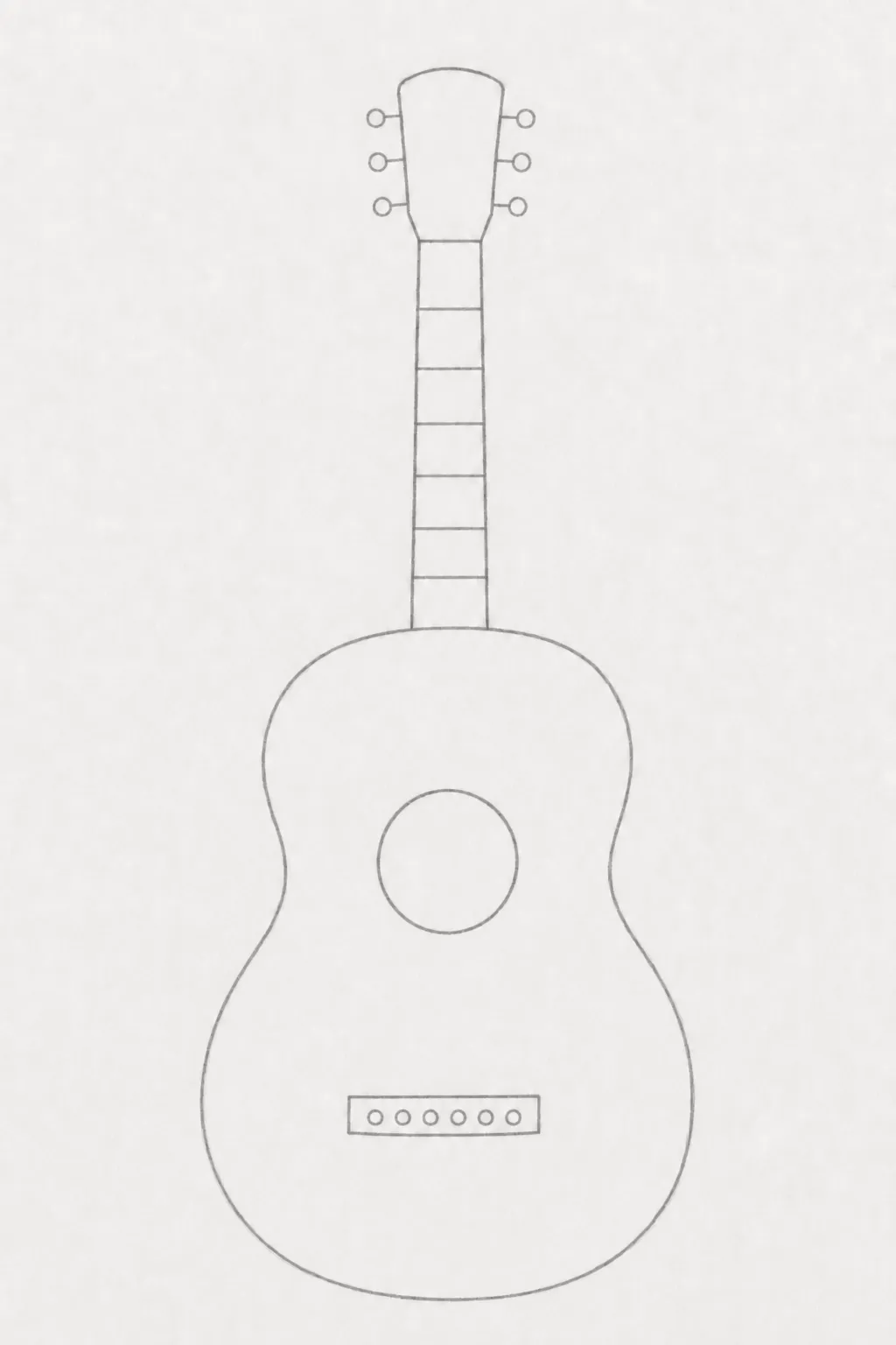 simple guitar drawing 5