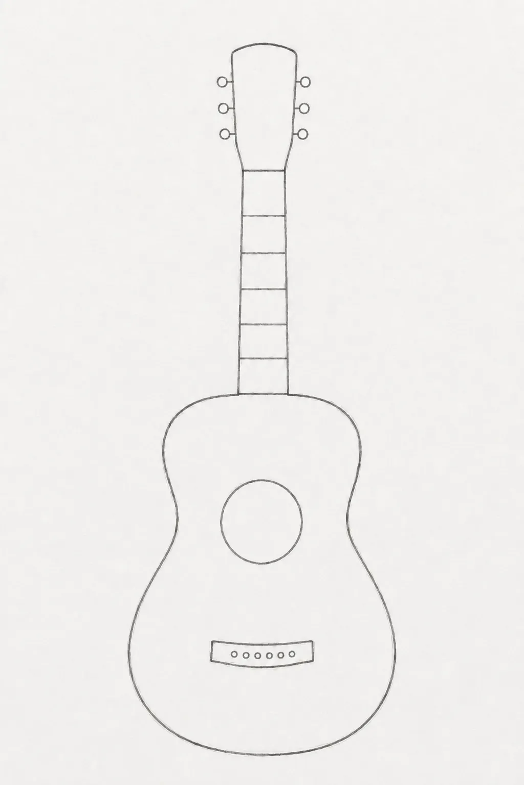 simple guitars drawing 1