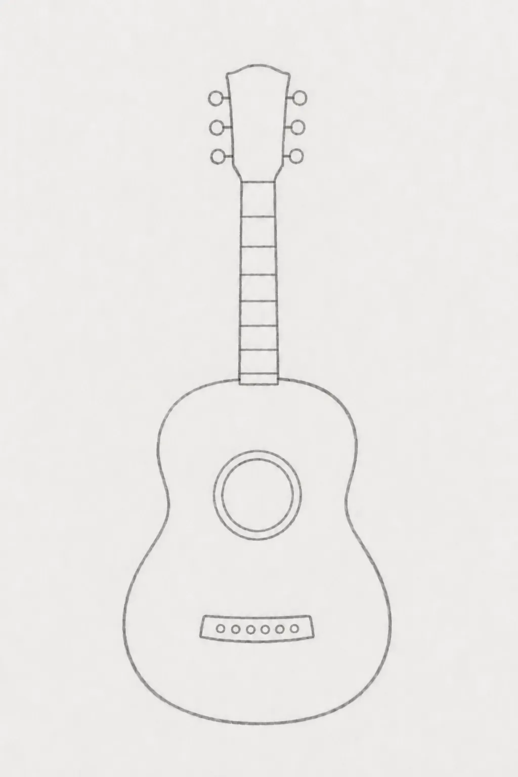 simple guitars drawing 3