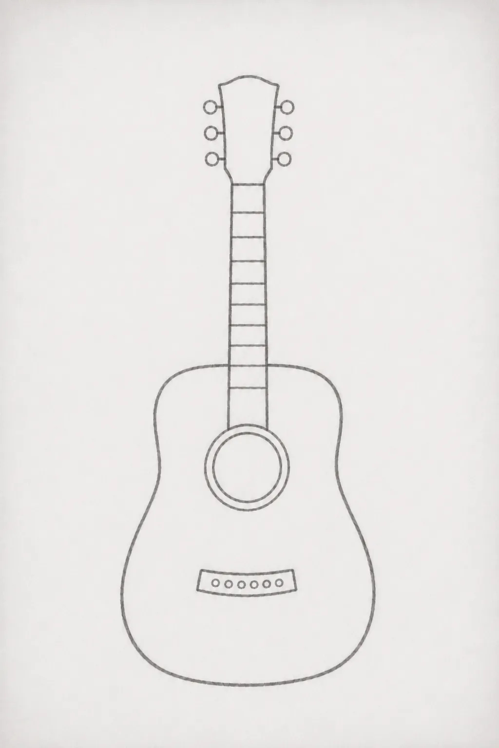 simple guitars drawing 6