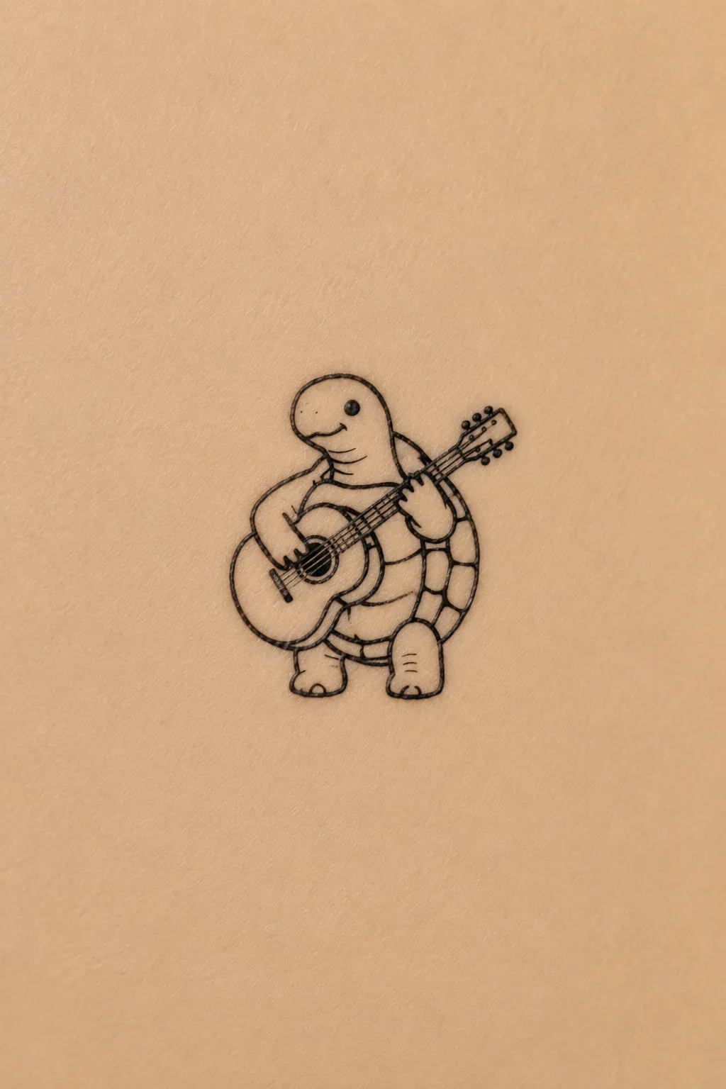 small guitar tattoo 04