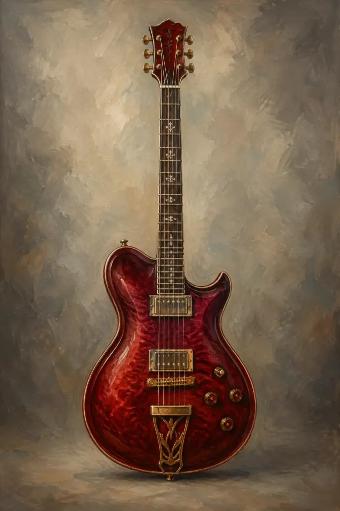 red guitar aesthetic 56 33