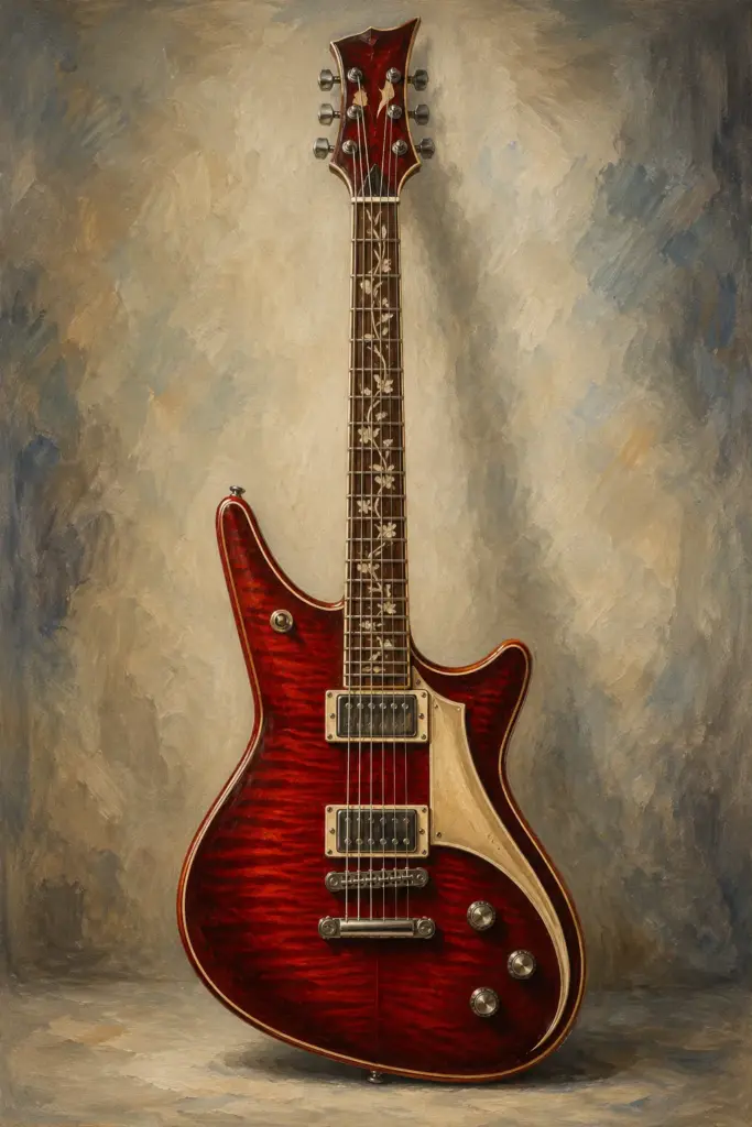 red guitar aesthetic 56 42
