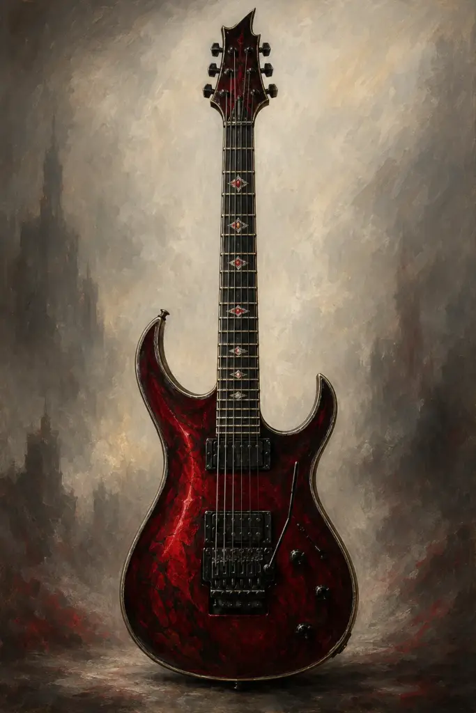red guitar aesthetic 57 35