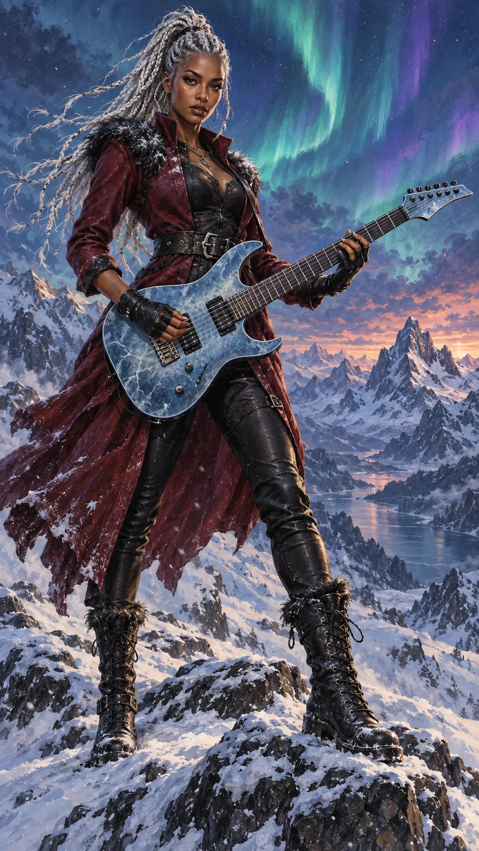 48 fantasy rock guitar girl