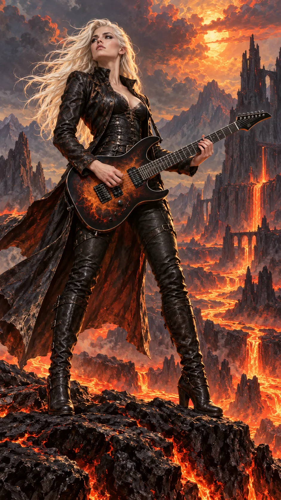 59 fantasy rock guitar girl