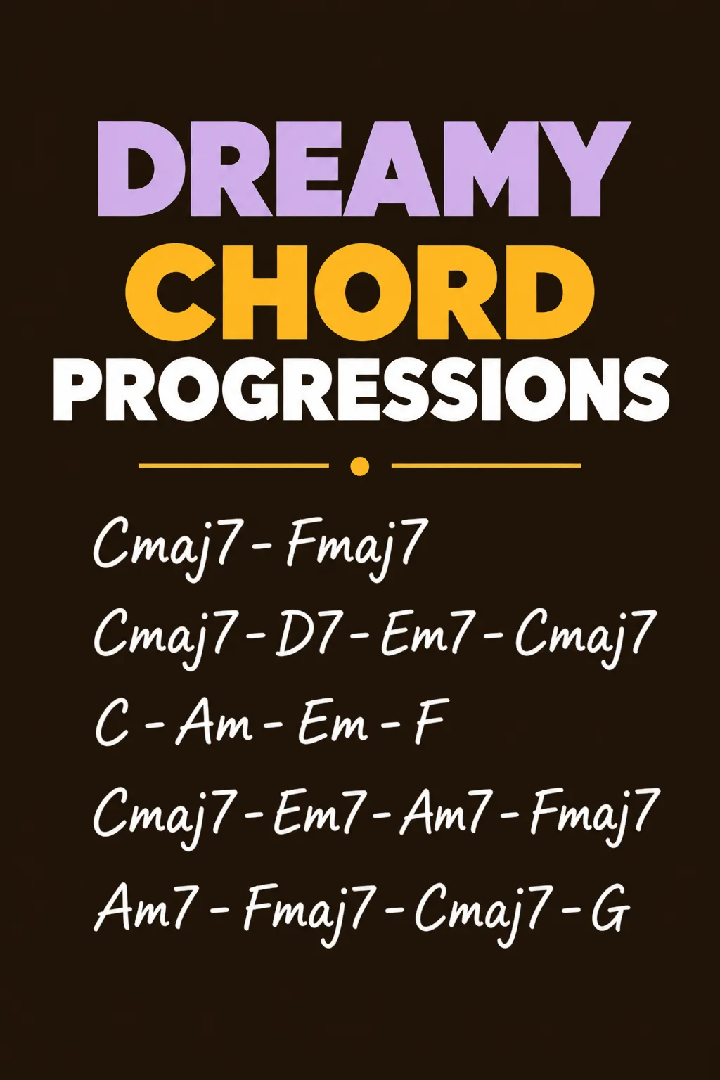 Dreamy Guitar Chord Progressions