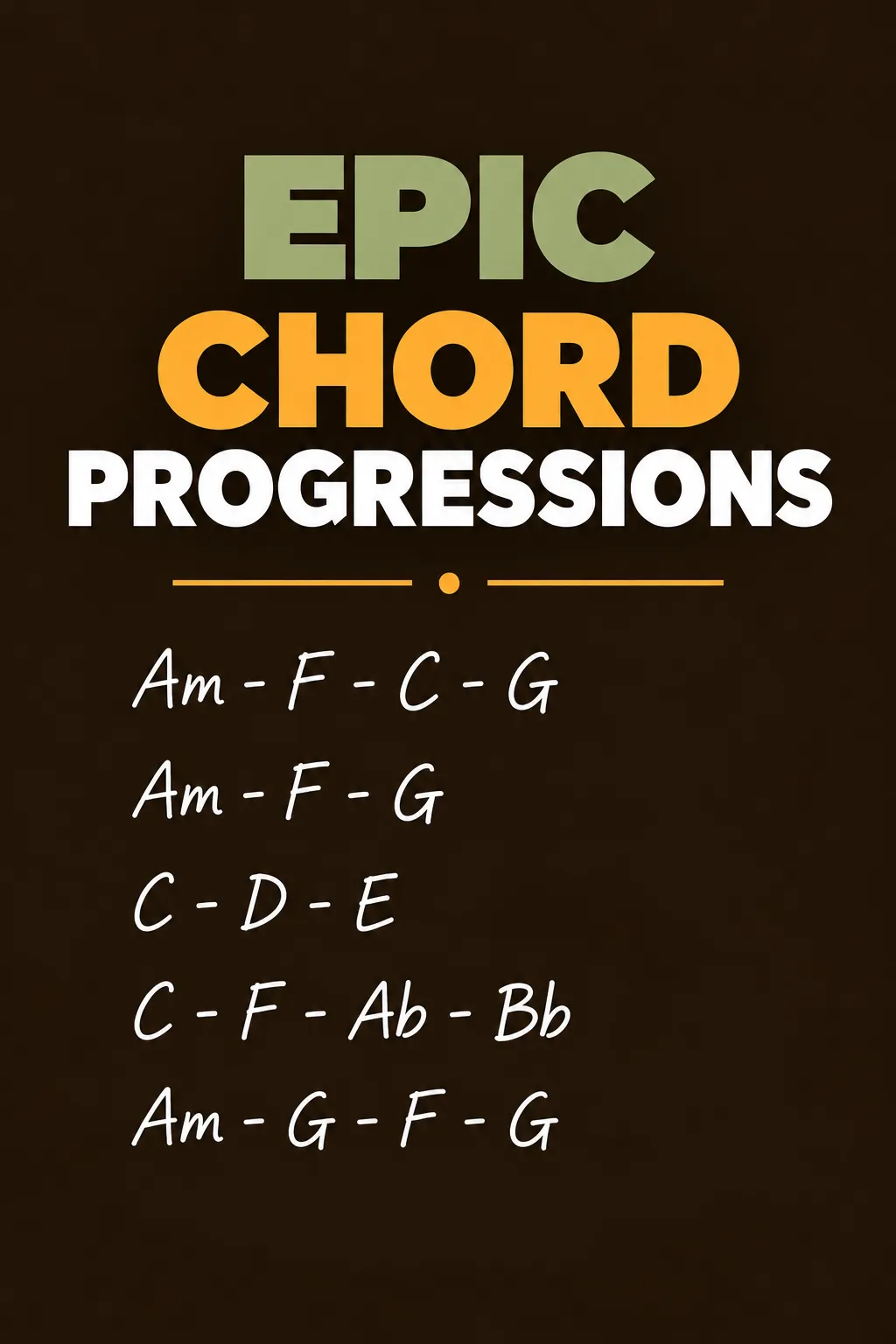 Epic Guitar Chord Progressions