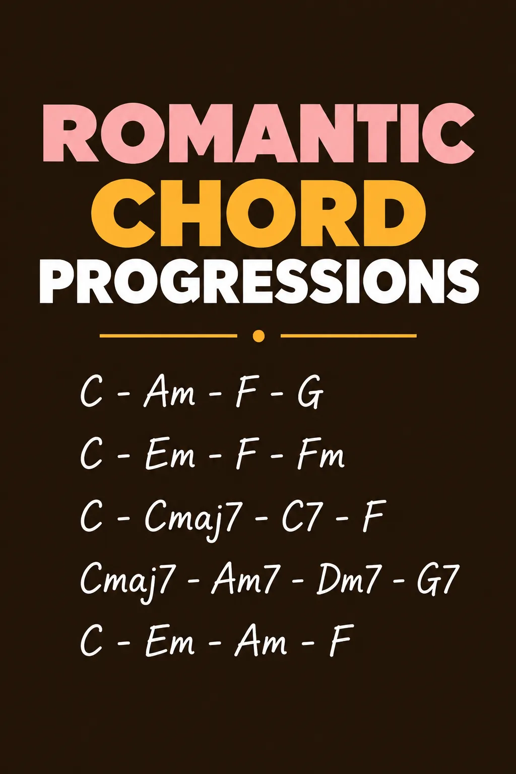 Romantic Guitar Chord Progressions