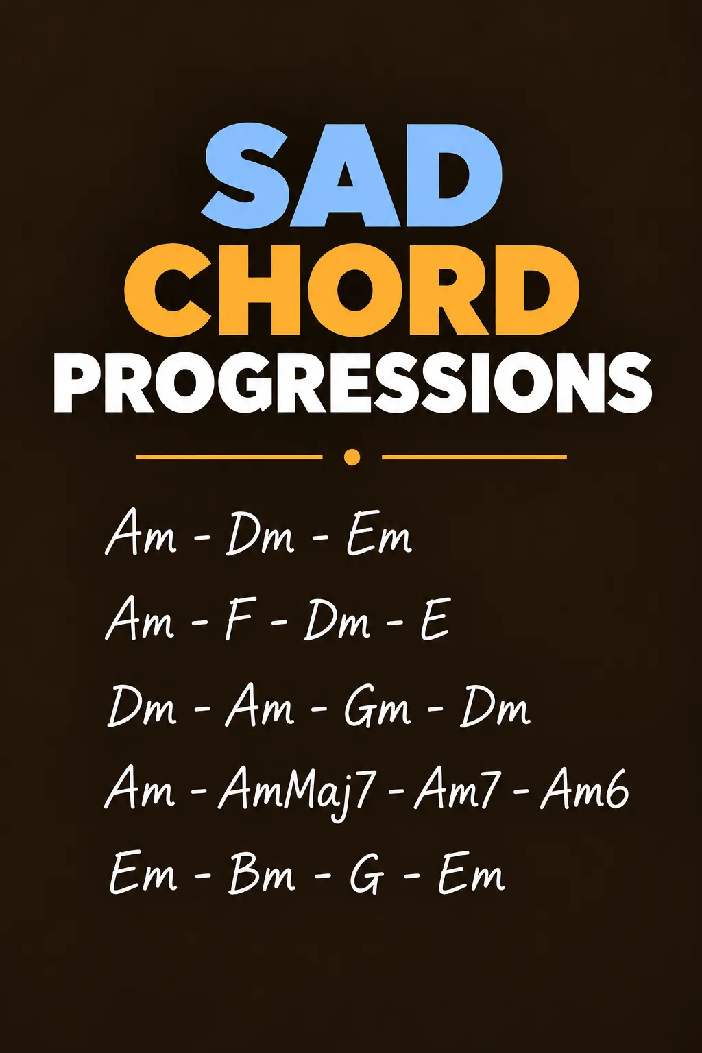Sad Guitar Chord Progressions